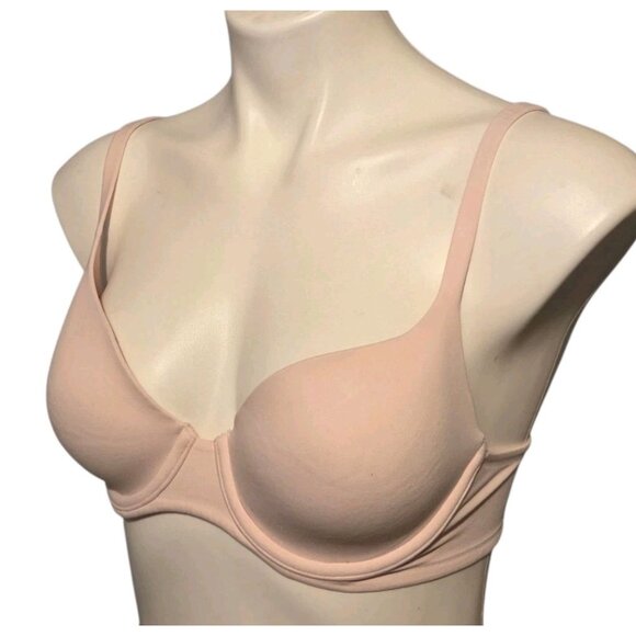 Victoria Secret Bra Women 34C Body By Victoria Lined Demi Light Pink - Picture 1 of 5